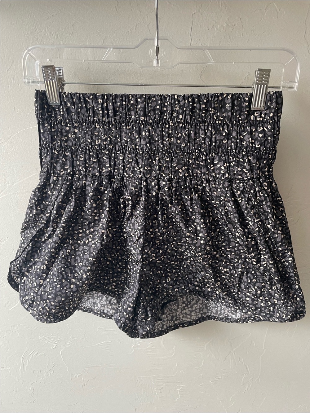 FP Movement by Free People Black Smocked Athletic Shorts